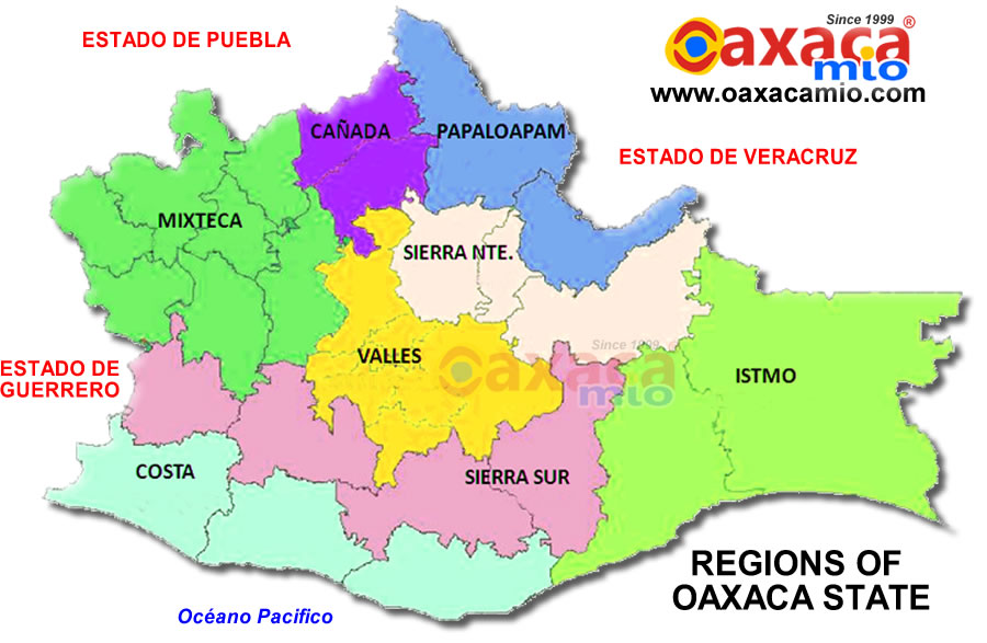 Maps Oaxaca Travel