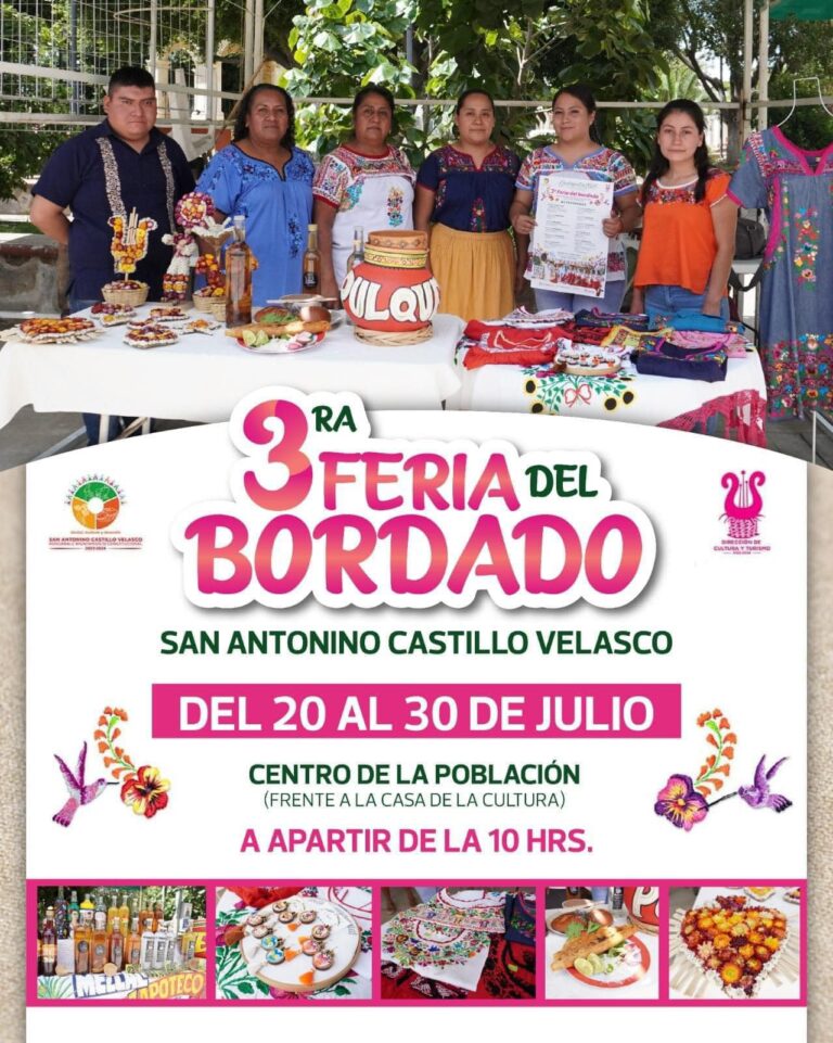 3er. Feria del bordado en San Antonino Castillo Velasco