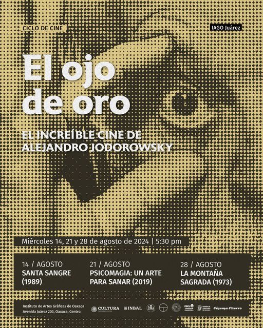 Ciclo de cine: El ojo de oro en el Instituto de Artes Gráficas de Oaxaca 